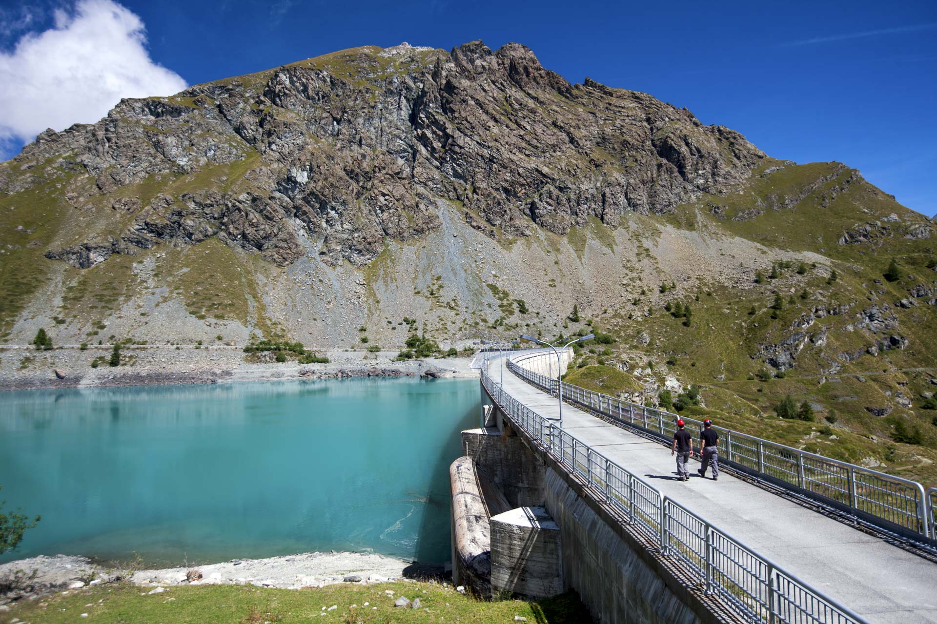 Diga Cignana Impianto energia rinnovabile idroelettrico Gruppo CVA